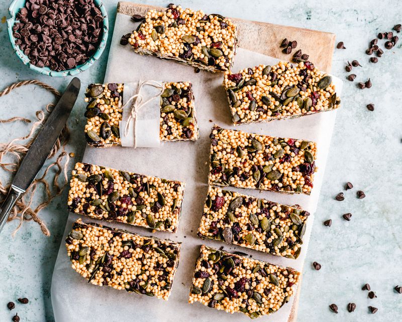 Barres energetiques cereales et fruits secs